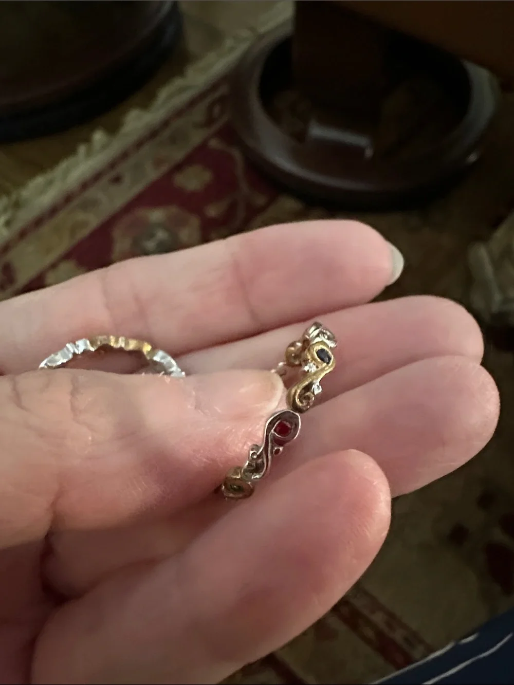 No brand delicate stackable